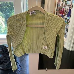 Princess polly green cardigan
